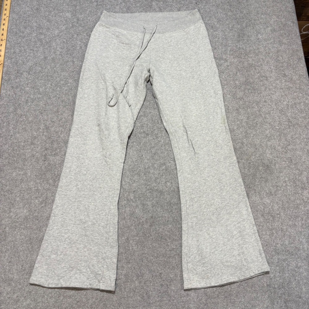 Brandy Melville Anastasia Sweatpants Heather Gray Wide Leg Flare Lounge Pants